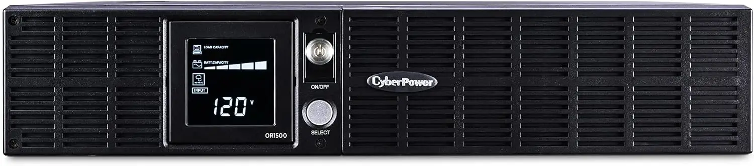 

OR1500LCDRT2U Smart App LCD UPS System, 1500VA/900W, 8 Outlets, AVR, 2U Rack/Tower