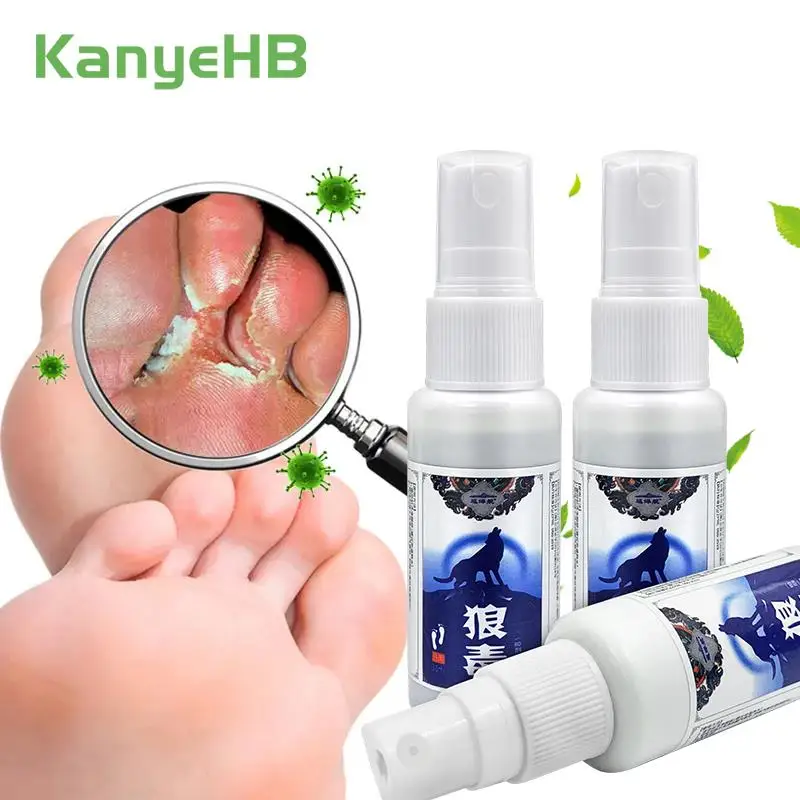 3Pcs Beriberi Foot Spray Anti Fungal Treatment Foot Itch Erosion Peeling Blisters Repair Skin Dry Crack Foot Care Liquid A1402