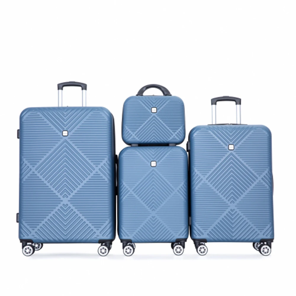 Travelhouse Bagagem Set 4 Piece, Mala Leve ABS com Rodas Spinner, 14 "20" 24 "28"