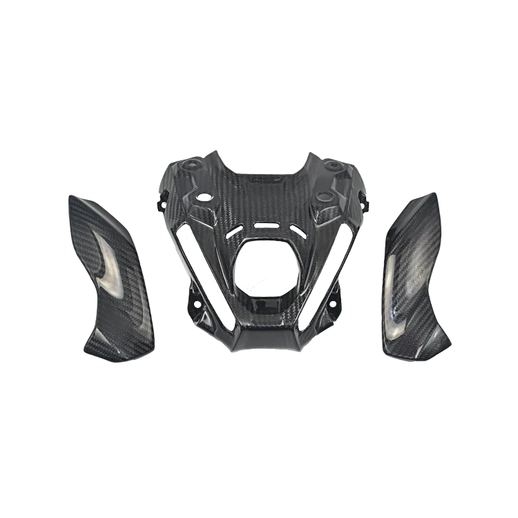 For YAMAHA MT-09 MT09 FZ09 FZ-09 2021 2022 2023 Motorcycle Modified Carbon Fiber Front Nose Headlight Bracket Cover Fairing Cowl