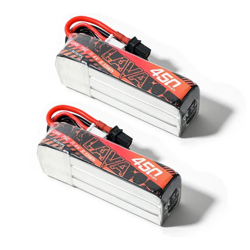 BETAFPV LAVA 2S/3S/4S 450mAh 75C Battery (2PCS)