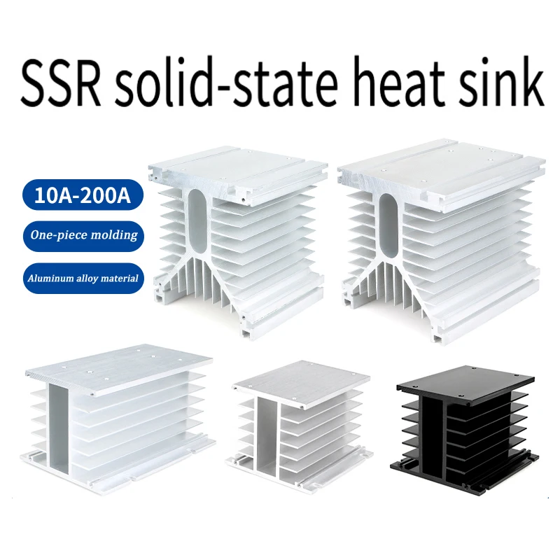 

Three-Phase SSR Heat Sink Mount, Aluminum Heat Sink for Solid State Relay Models Y110/Y150/Y200/Y250/Y300/H105/H150/H110