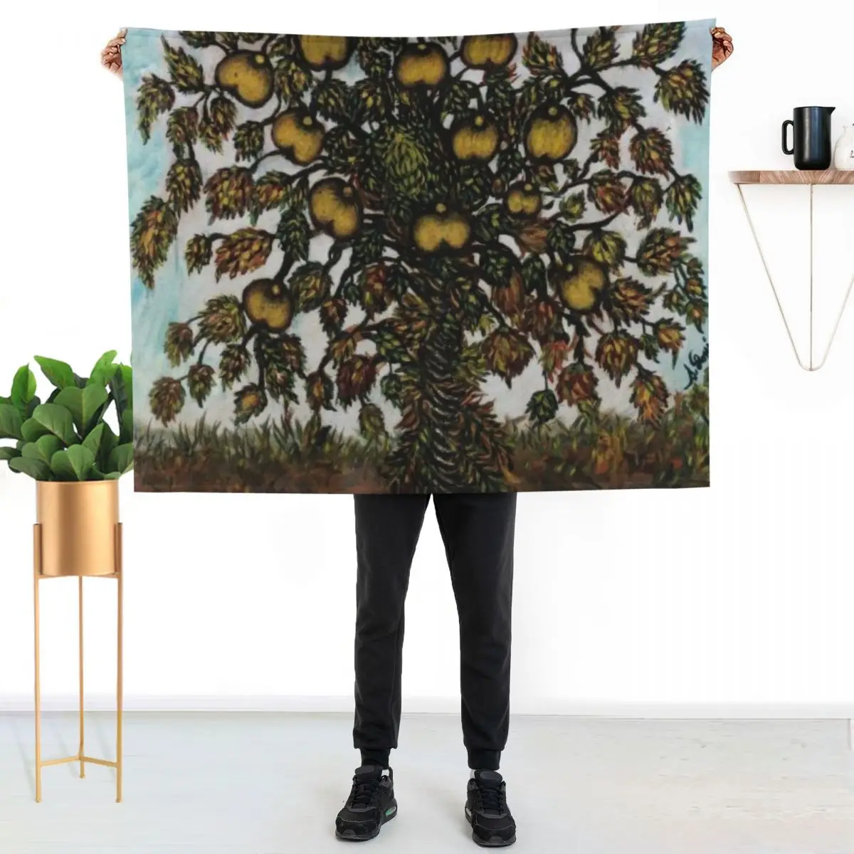 Pommier by Seraphine Louis - Favourite Artists Collection Throw Blanket Faux Fur Soft Warm Blanket for Bed