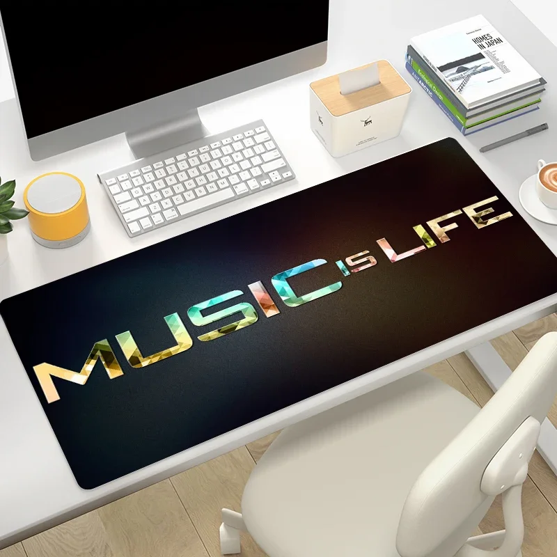 

Коврик для мыши Music Is Life 400x90 0, игровой коврик для компьютерного стола, игрового кабинета, игрового стола, коврик для мыши, аниме, офисные аксессуары для ПК Xxl