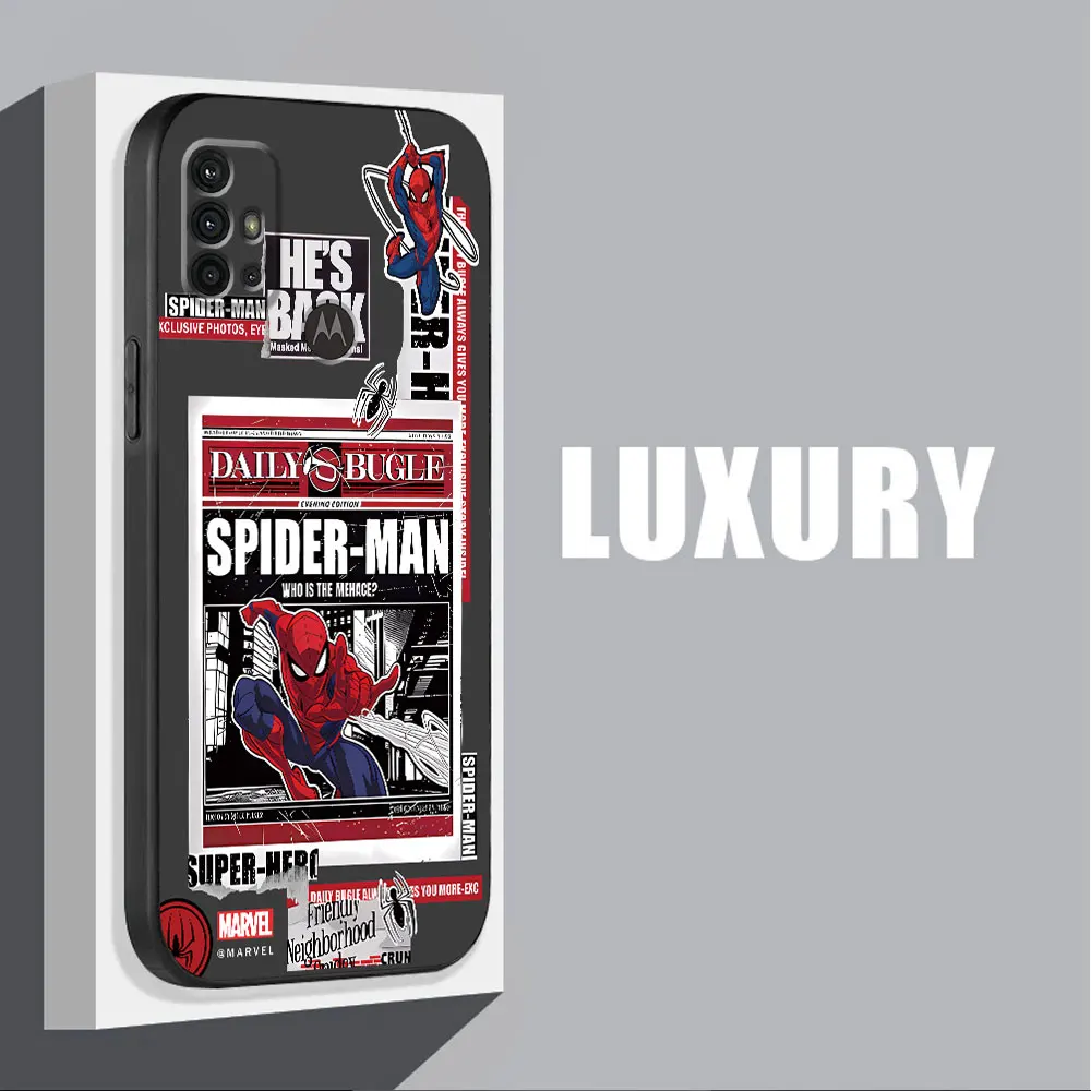 TPU Soft Cases Case for Motorola Moto G71 G72 G31 G32 G50 G60 G73 G60s G30 G51 G52 G53 G22 Marvel Spider Man Venom Logo Cover