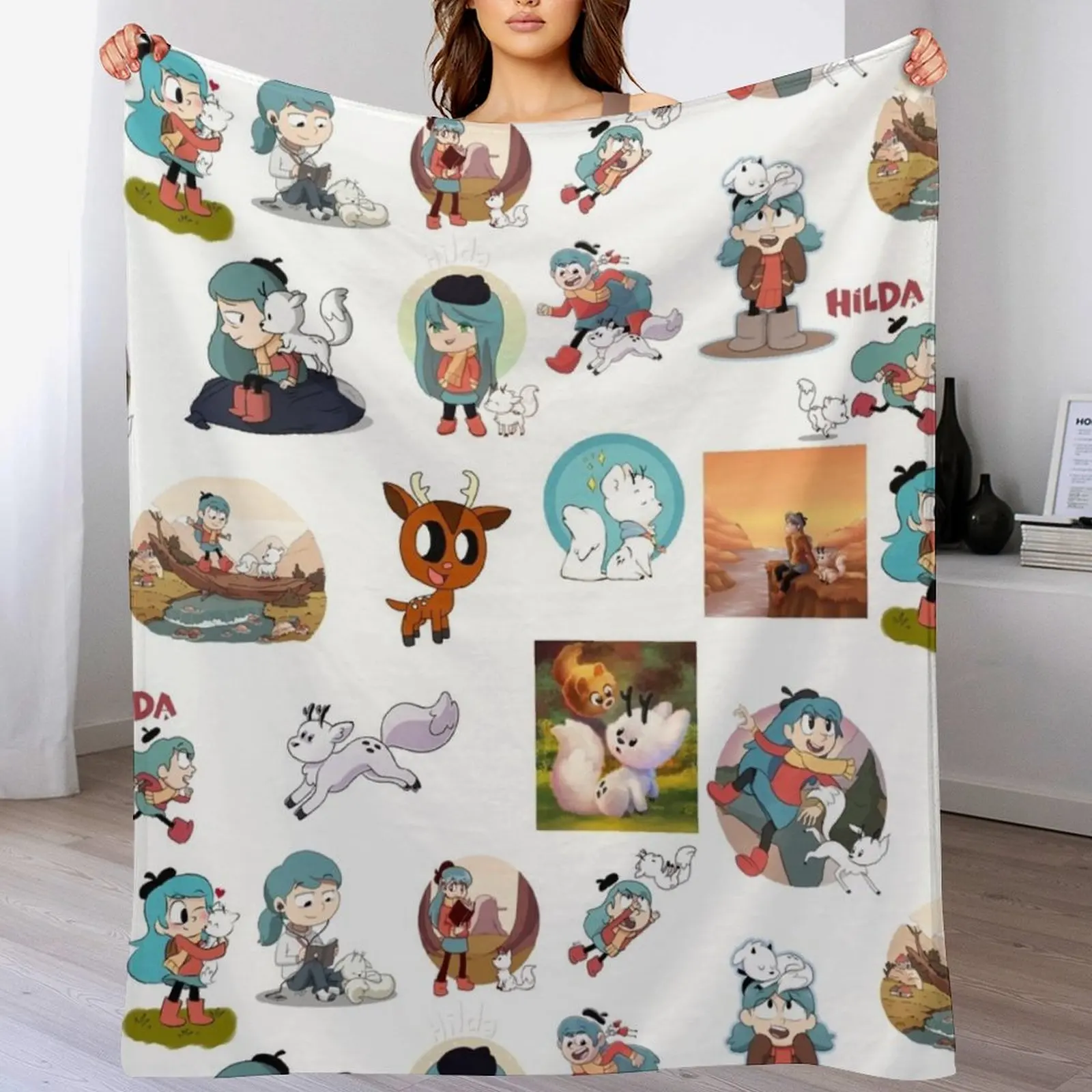 

All of Netflix Hilda, hilda twig, Hildanetflix, Hilda Netflix, hilda twig cartoon, kids show twig, Sleeping twig, Throw Blanket