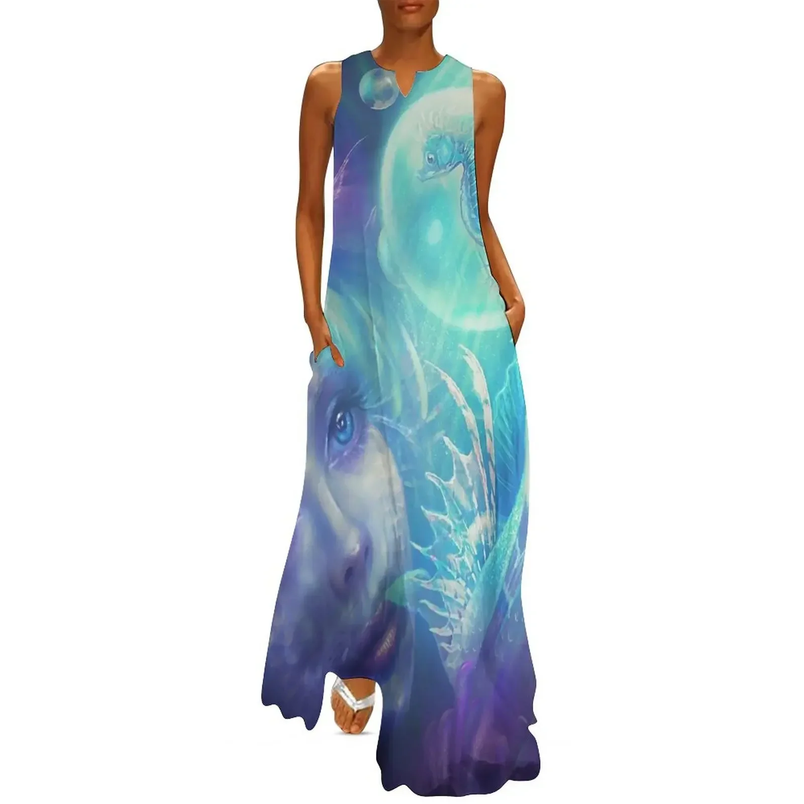 

Underwater Wonder Long Dress women dresses women's evening dresses 2025 Party dresses for women summer woman dress 2025 Dress