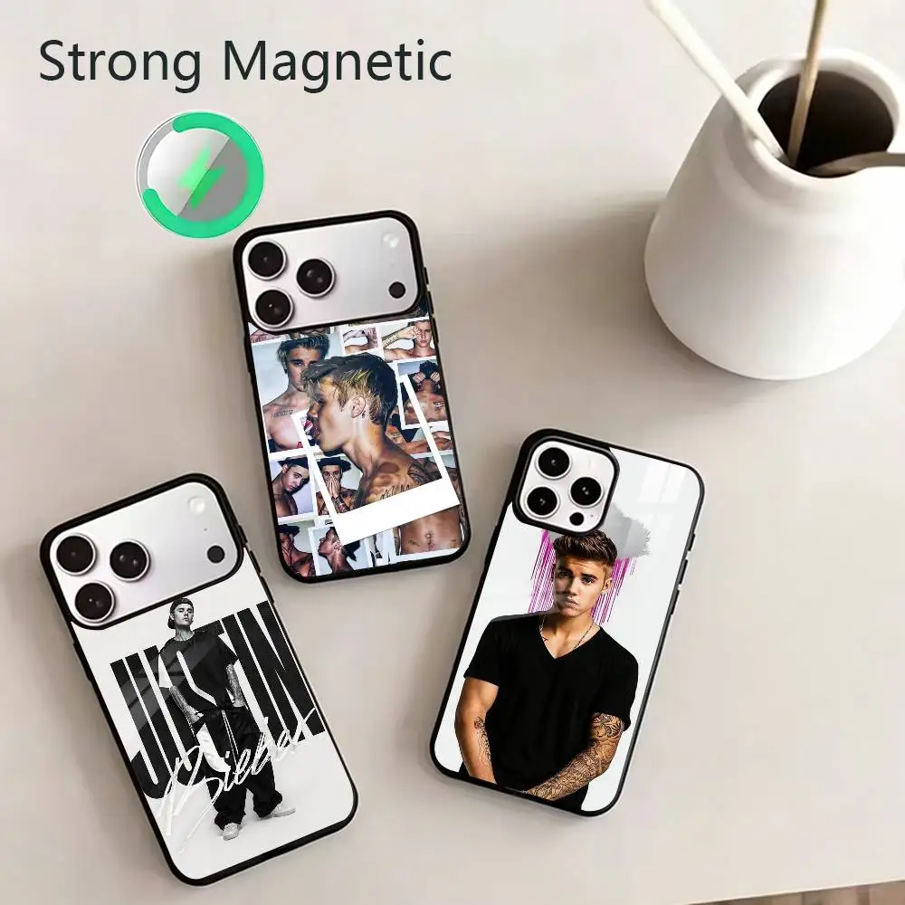 

Pop superstar J-Justin Bieberr Phone Case For iPhone 11,12,13,14,15,16,17Plus,Pro,Max for Wireless Charging