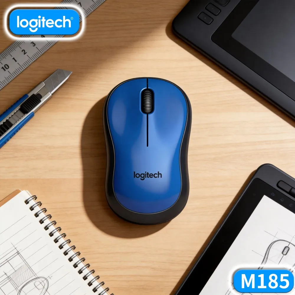 Logitech M185 Home Local Image Organize Mouse Wireless Precise Pointer For Household Picture Sort Work
