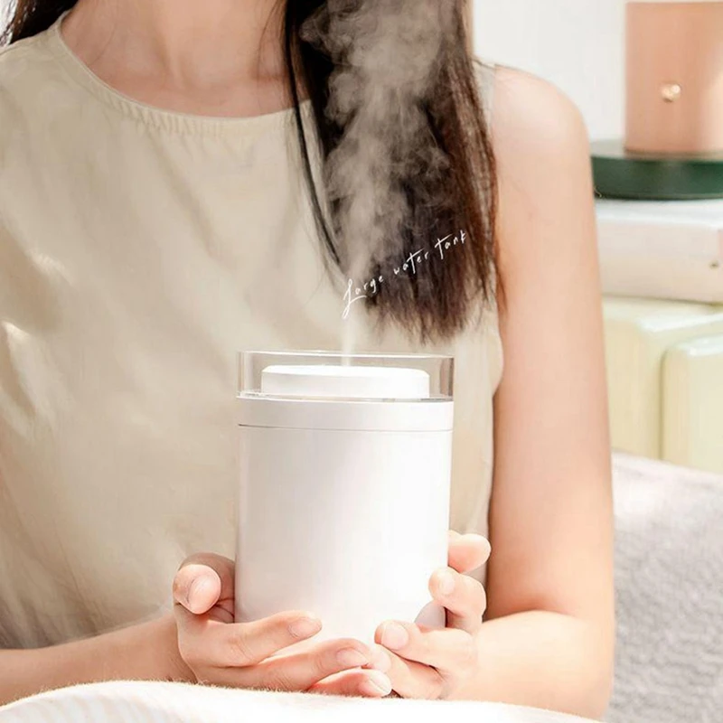 เครื่องทำความชื้นขนาดเล็กแบบพกพาเครื่องทำความชื้นบนโต๊ะขนาดเล็ก500มล. เครื่องทำความชื้นตั้งโต๊ะส่วนบุคคลแบบ USB สำหรับห้องนอนพืช