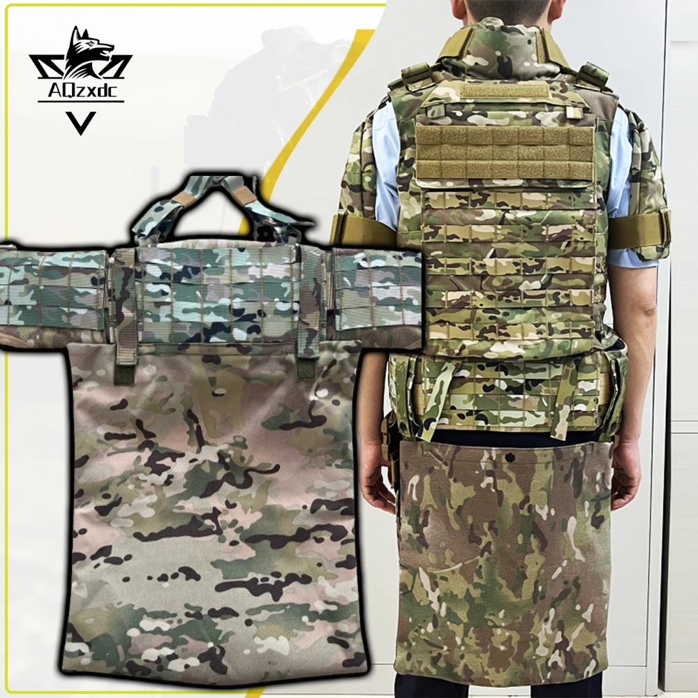 New Tactical Butt Pad Sets Airsoft Adjustable Equipage Suspender Belt Multi-Functional Full-Protection Vest for Hunting CS Games