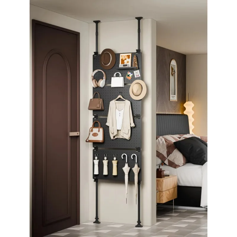 

Storage multi-layer wall top-notch bedroom entrance coat hanger