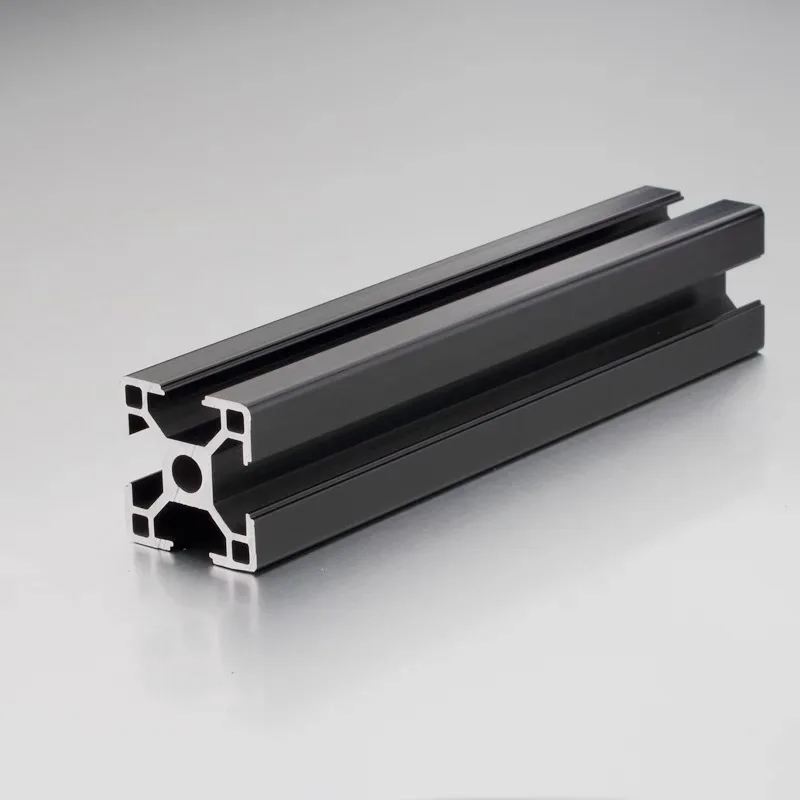 DHL 3030 3060 4040 black aluminum profile extrusion 600mm-1000mm EU standard 3D printer parts anode wire guide aluminum profile