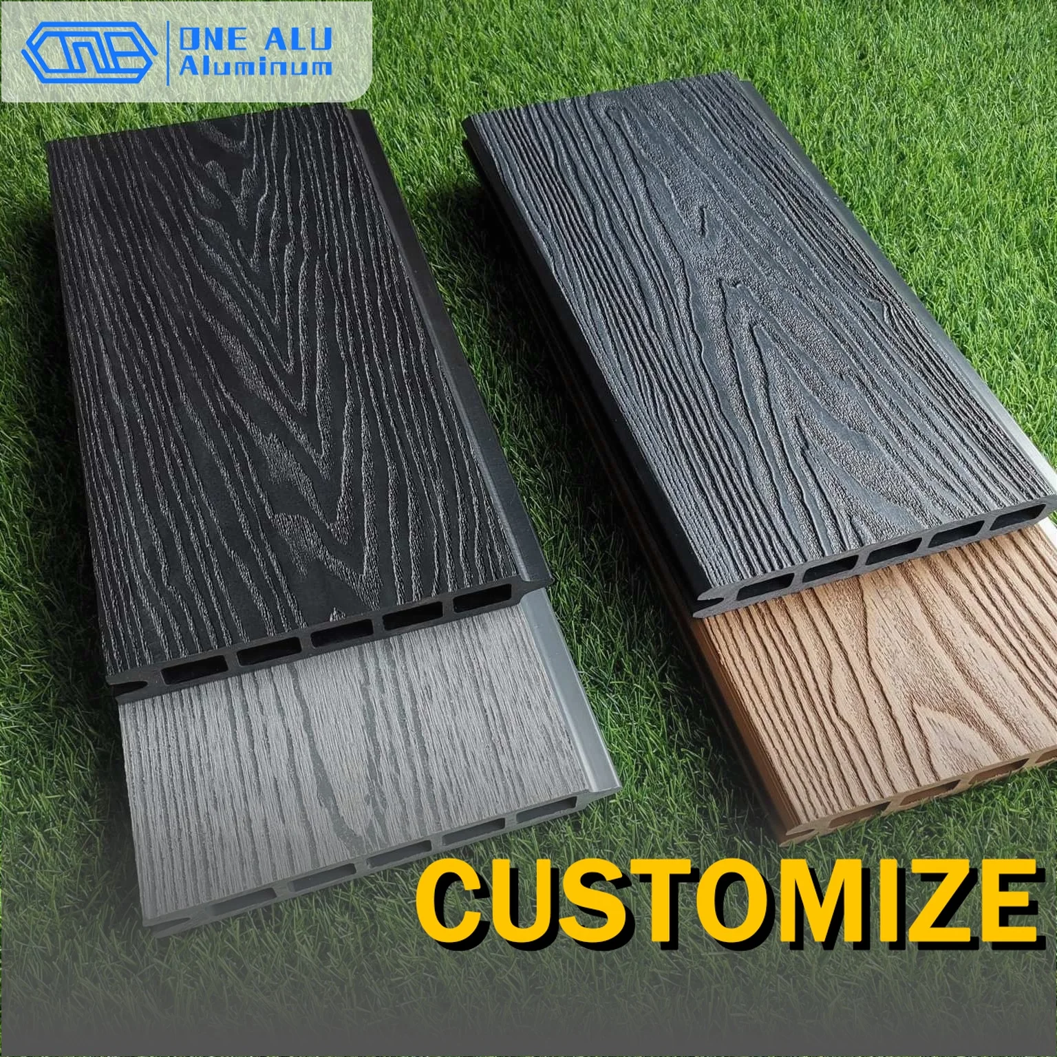 WPC Wood Plastic Composite Vinyl Fence Privacy Screening Multicolor Waterproof UV Protected Outdoor Garden Patio Yard Fencing