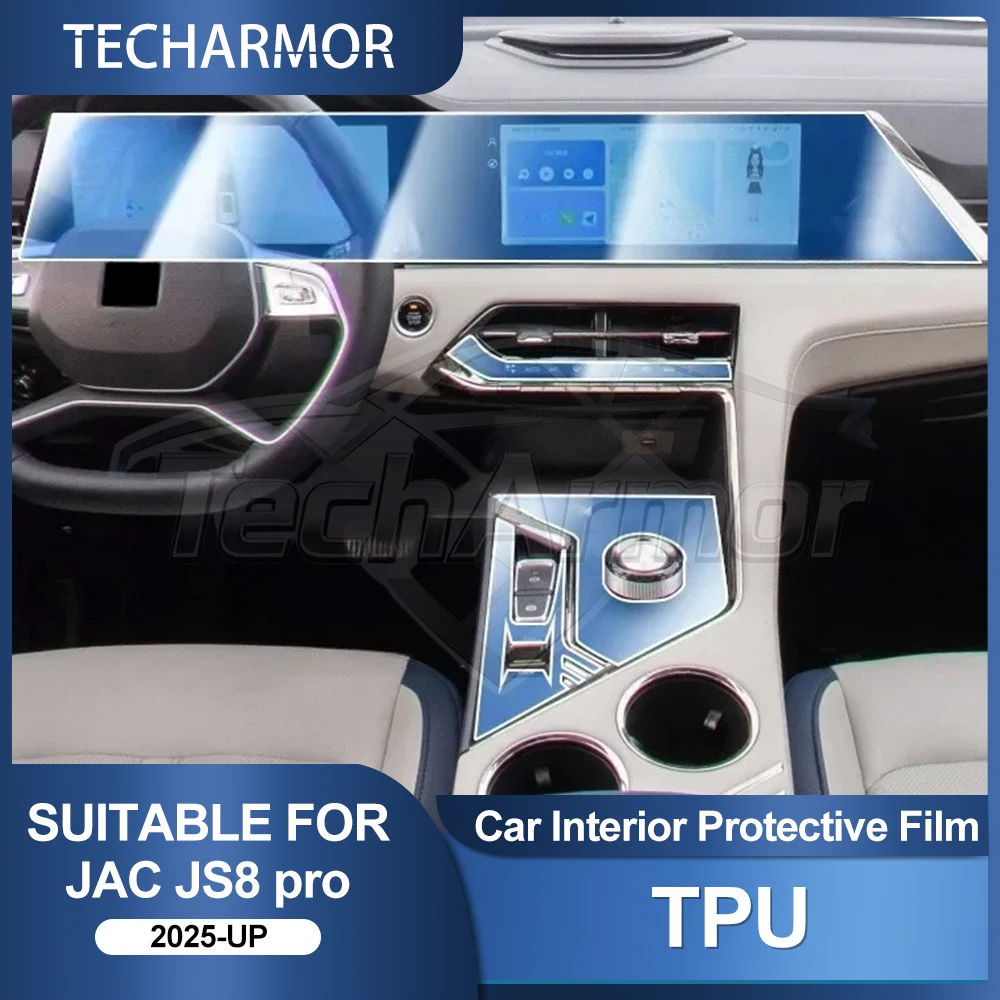 Auto-Innenraum TPU-Schutzfolie Kratzfeste Folie für JAC JS8 Pro 2025-26 Auto-Schutz Transparente Reißfeste Aufkleber Zubehör