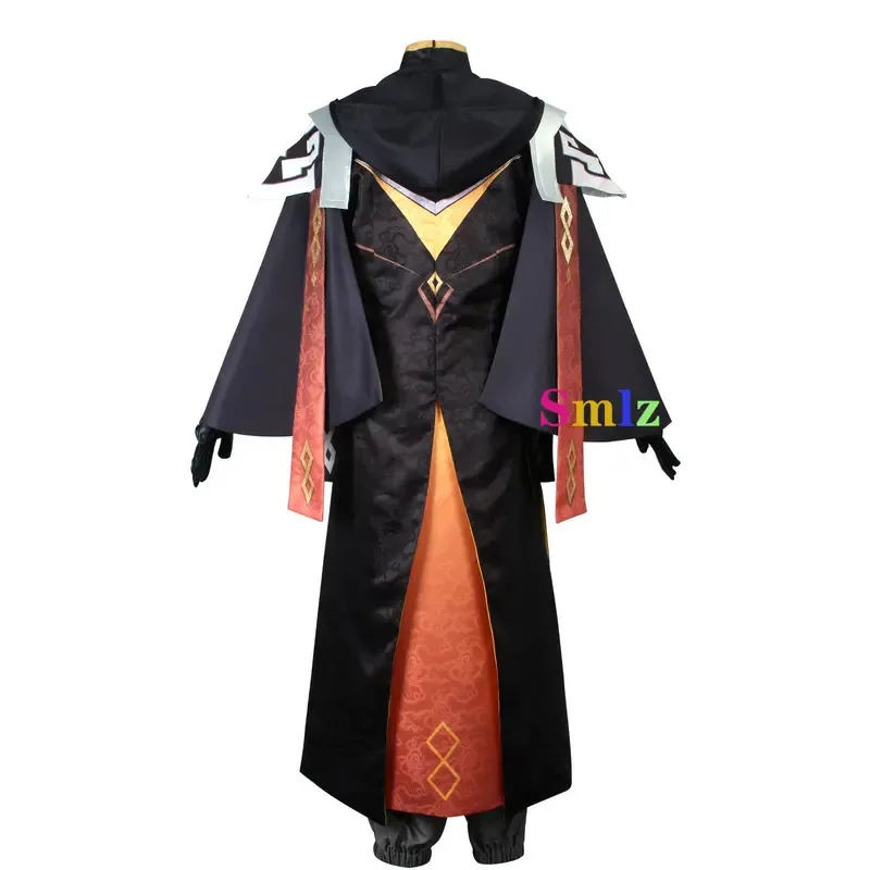 

ss23Anime Impact Костюм Новый Тренч King Zhongli Skin Одежда для косплея, включая перуку