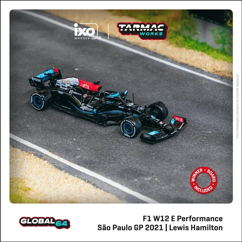 TW 1:64 F1 W12 E Performance Sao Paulo Diecast Diorama Car Model Collection Miniature Carros Toys Tarmac Works