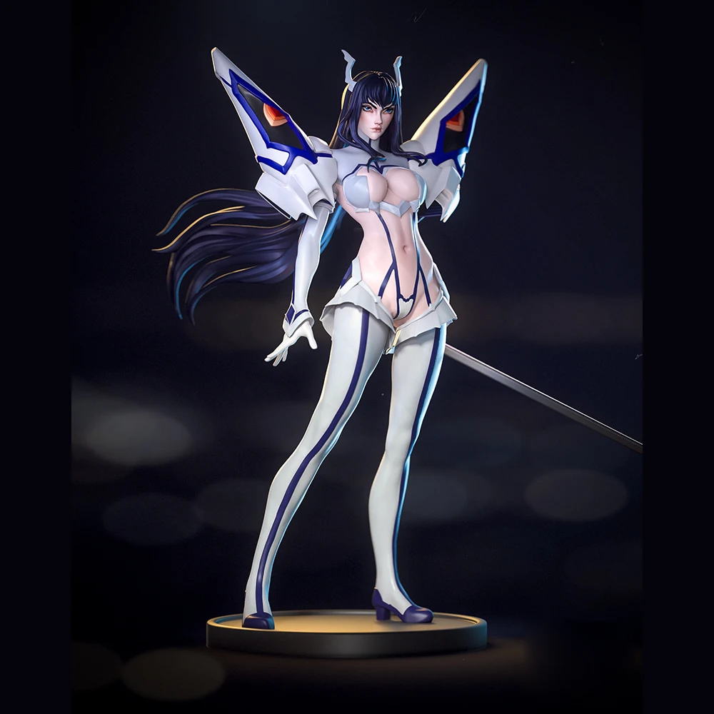 

1/24 3d Printing Model Kit Sexy Girl Satsuki Warrior NSFW Resin Figure Model Kit DIY Miniature Reduction Statue Unpainted Toy
