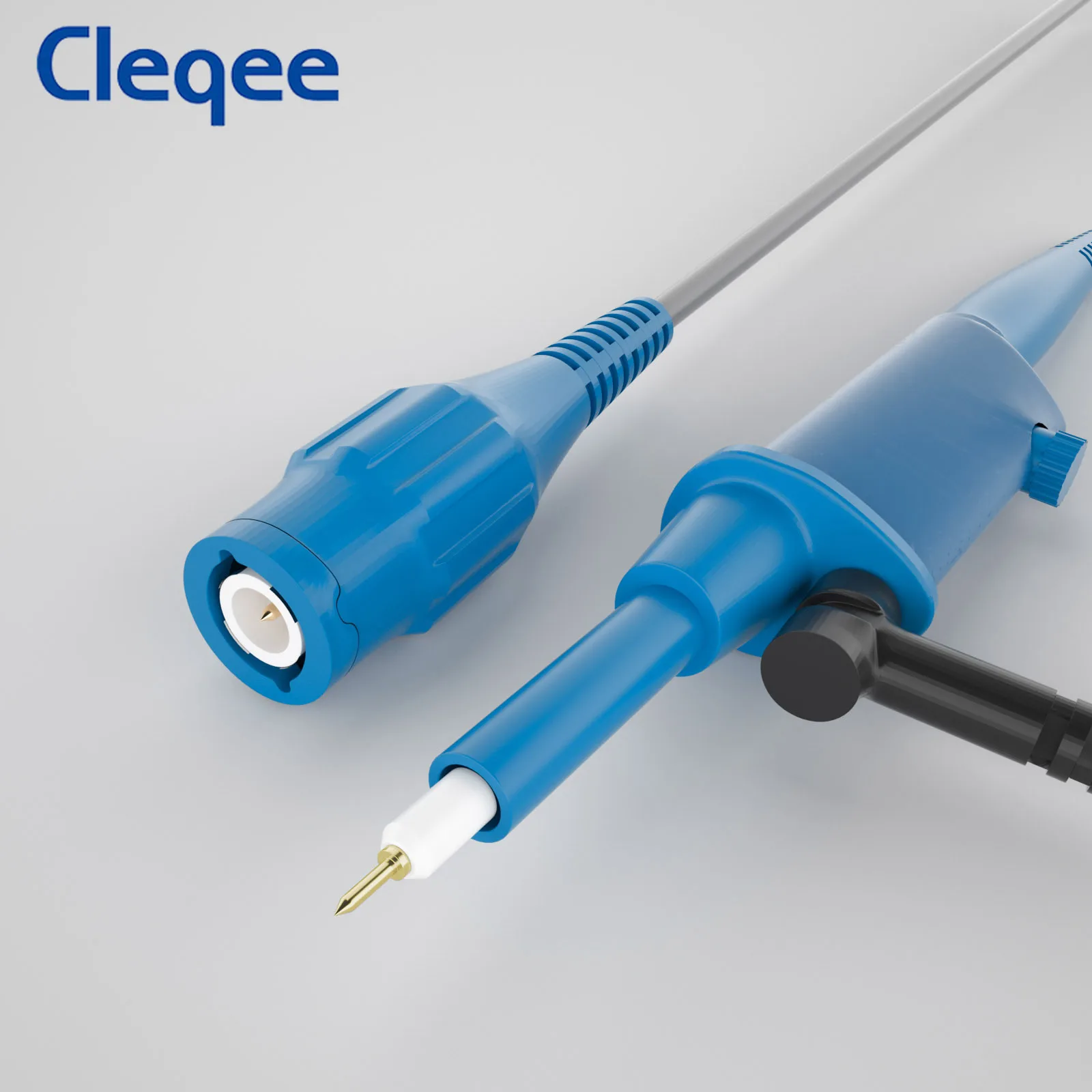 Imagem -02 - Cleqee-sonda Osciloscópio Sonda 10:1 com Jacaré Clip Bnc 300mhz Tampa Protetora Sonda Âmbito Clip para Tektronix hp X10 P2301b