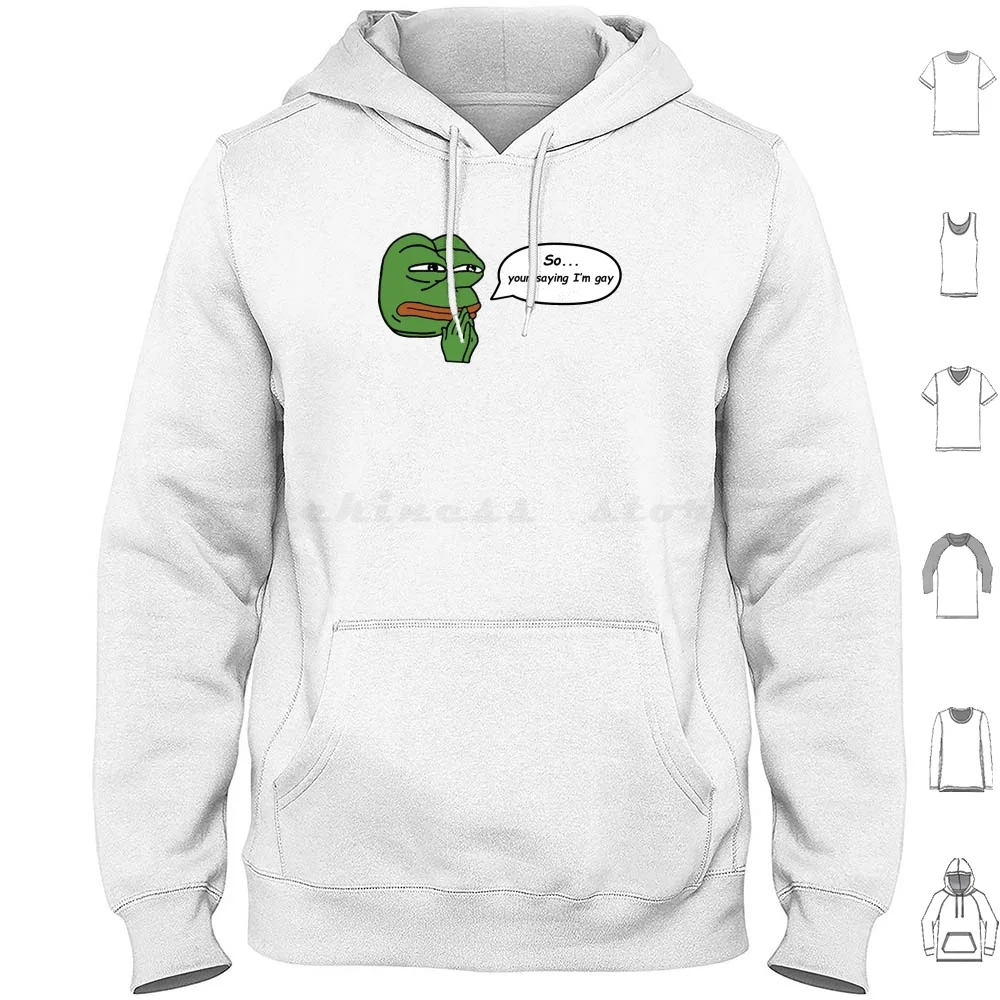 Monkahmm Thoughts Hoodie Cotton Long Sleeve Monkahmm Monkathink Think The Frog Frog Twitch Emote Twitch Emotes Emote