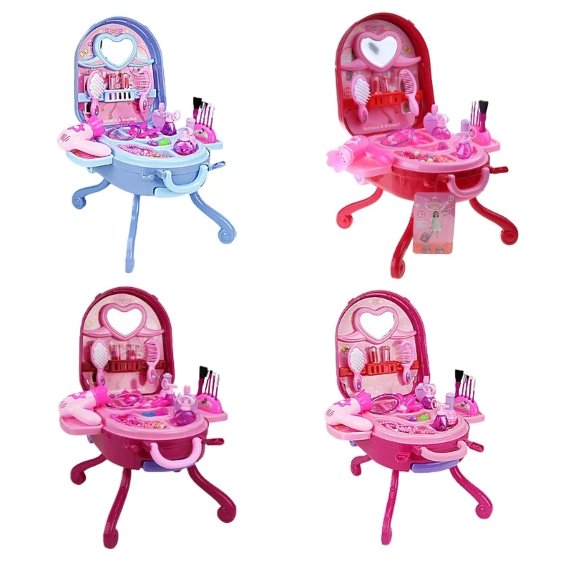 

New Girls Toy Princess Makeup Vanity Dress-up Table Toy for 3 4 5 6 Years Old Girls