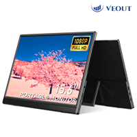 VEOUT Gift 15.6inch 60HZ Gaming Portable Monitor for Laptop, 1080P IPS Display LCD FHD External Second Computer Screen for Phone