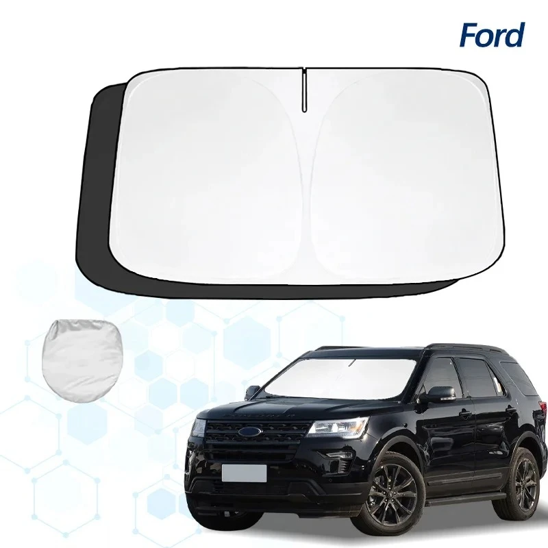 Windshield Sun Shade For Ford Explorer Escape Fusion Sunshade Sun Visor Protector Foldable Blocks UV Rays Keep Your Car Cooler