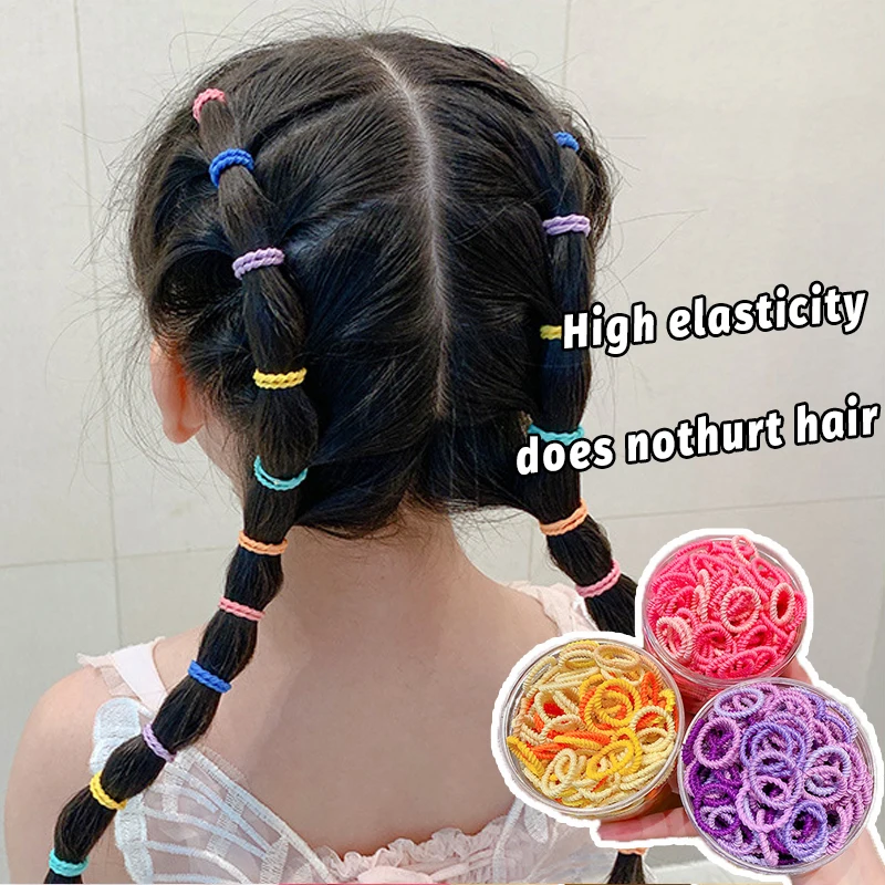 

Hair Bands for Children Gradient Color Nylon Scrunchie Hair TiesRubber Band Kids Cute Elastic Hair Band Girl Hair Accessories