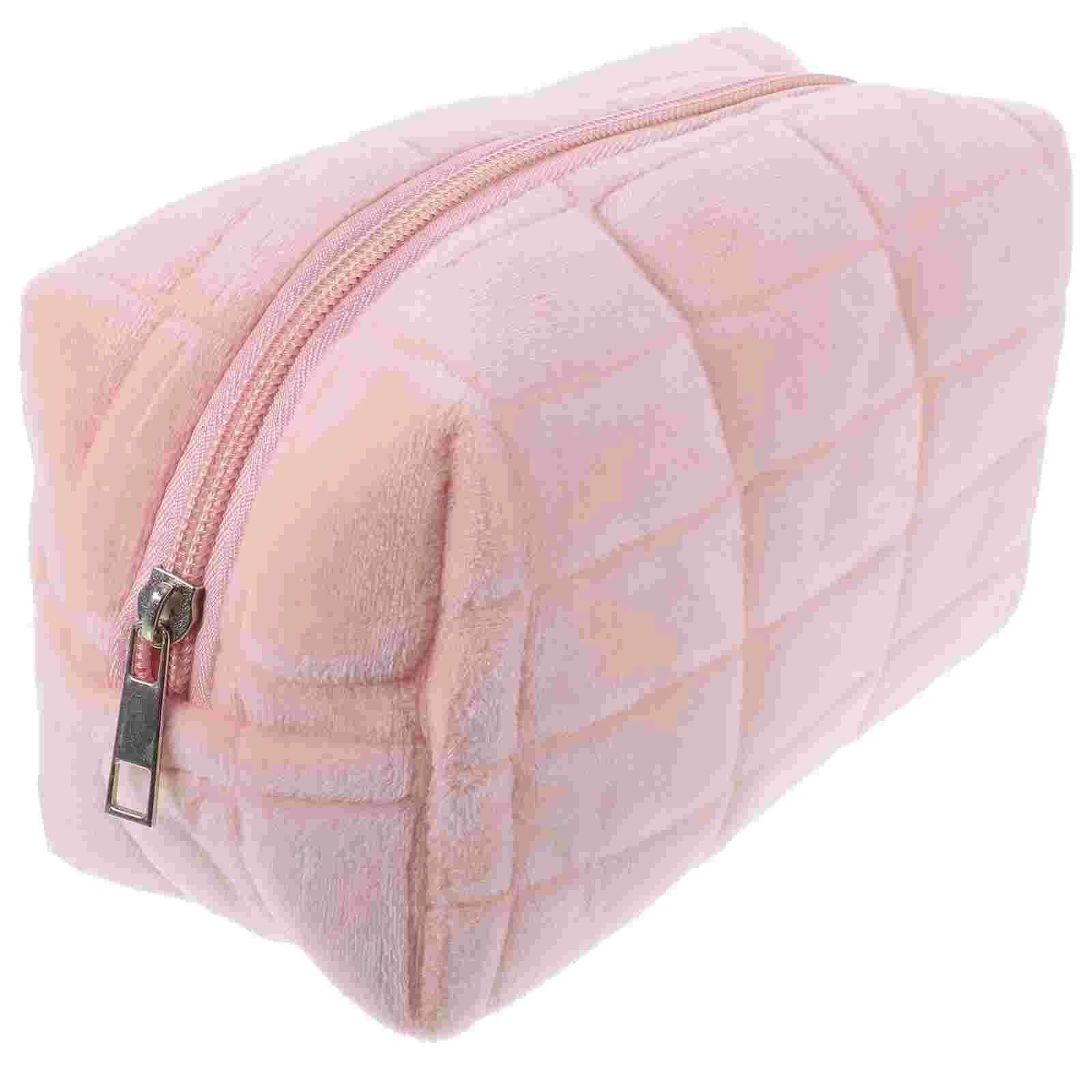 Duffel Bags for Traveling Pencil Case Toiletry Makeup Brush Portable Pink