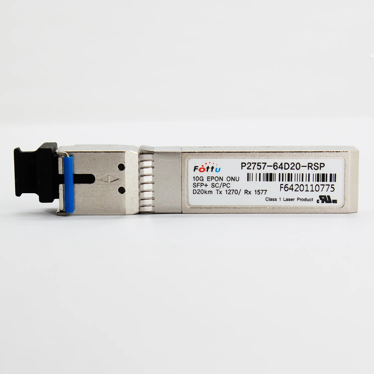 

For Fottu P2757-64D20-RSP 10G EPON ONU SFP+ SC/PC D20km Tx1270/ Rx1577 Transceiver