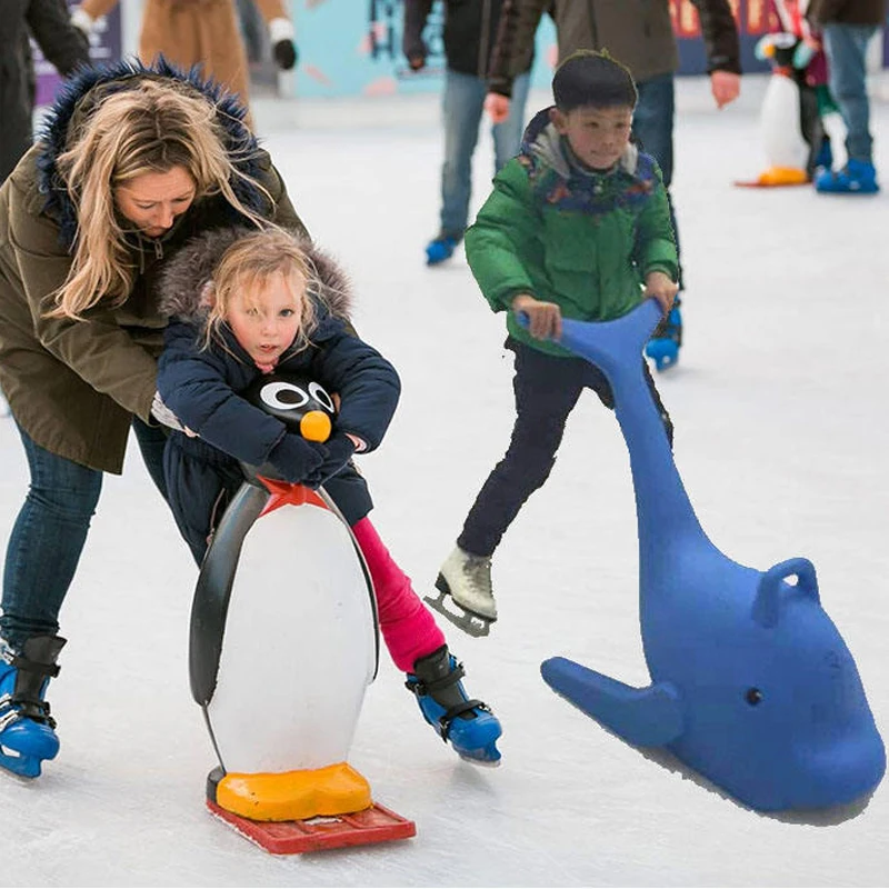 Patinação no gelo Dolphin and Penguins Helper, Ice Skate Booster, Gelo