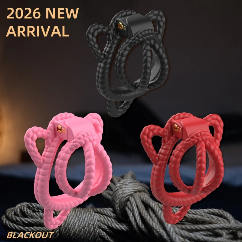 2026 جديد ذكر العفة جهاز حبل القنب نمط تصميم تنفس قفص القضيب عبودية القضيب الدائري الوثن الكبار الجنس لعب A650A651