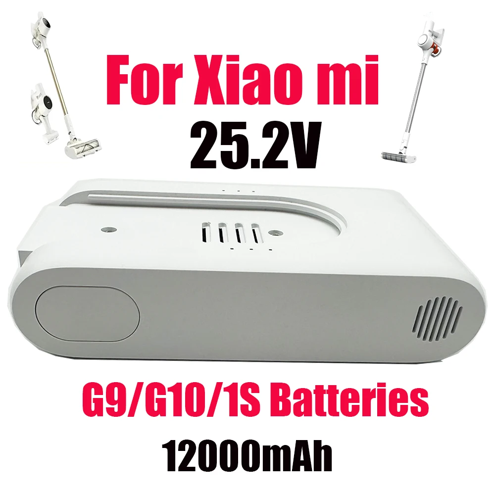 2025 Original 25.2V 12000mAh Rechargeable Lithium-Ion Battery Pack for Xiaomi Mijia Dreame G9 G10 Wireless Vacuum Cleaner