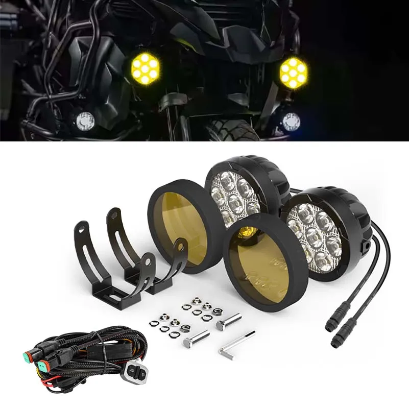 

4.5/5 Inch LED White/Yellow Work Headlight Fog Light For Motorcycle Offroad Truck BUS ATV UTV 10-80V DC Super Bright Lamp.