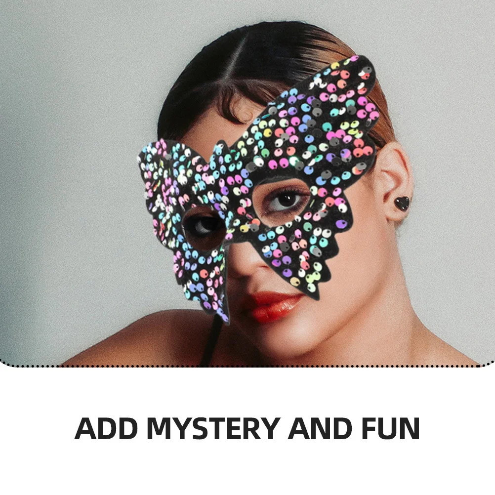 2 Stuks Pailletten Vlinder Maskerade Masker Vrouwen Venetiaanse Bal Masker voor Halloween Carnaval Kostuum Partij Carnaval Maskers Vrouwen