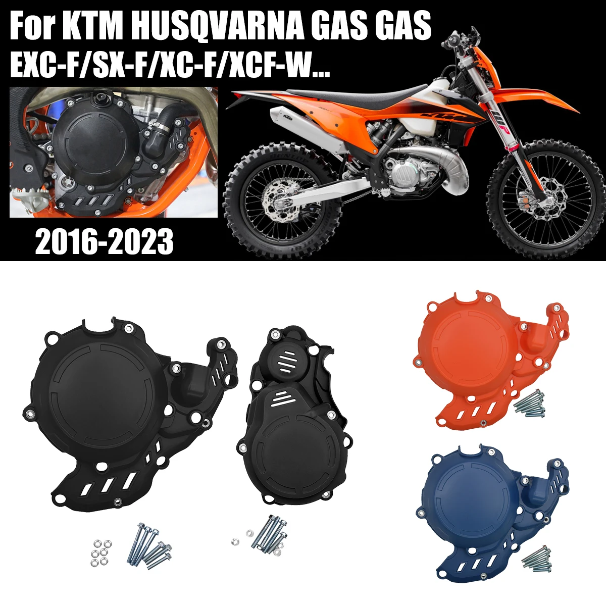 

Motorcycle Ignition Guard Cover Clutch Protector For Husqvarna FE250 FE350 FE350S For KTM EXC-F EXCF250 EXCF350 XCFW 2017-2022