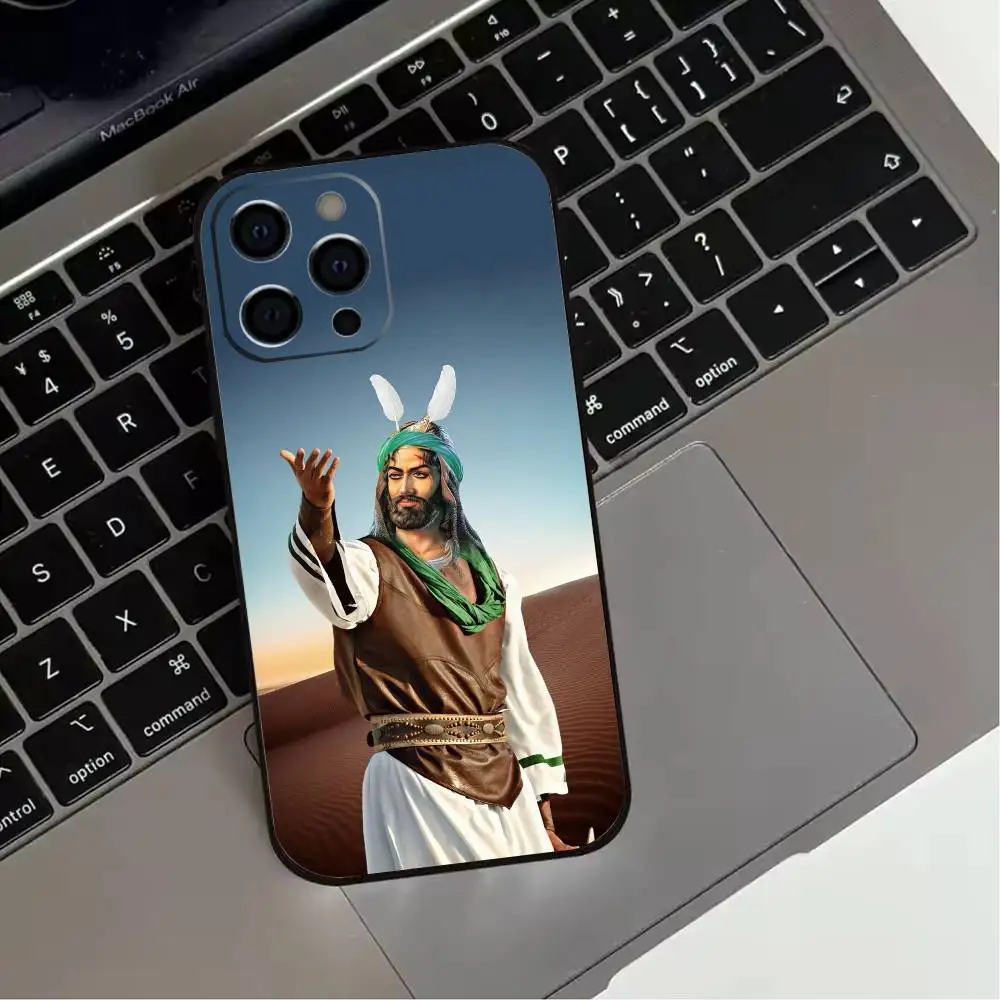 เคสโทรศัพท์ I-Imam H-Hussain Shia Ali สำหรับ iPhone 17,16,15,14,13,12,11 Plus,Pro Max,XS, ซิลิโคนนิ่มสีดำ