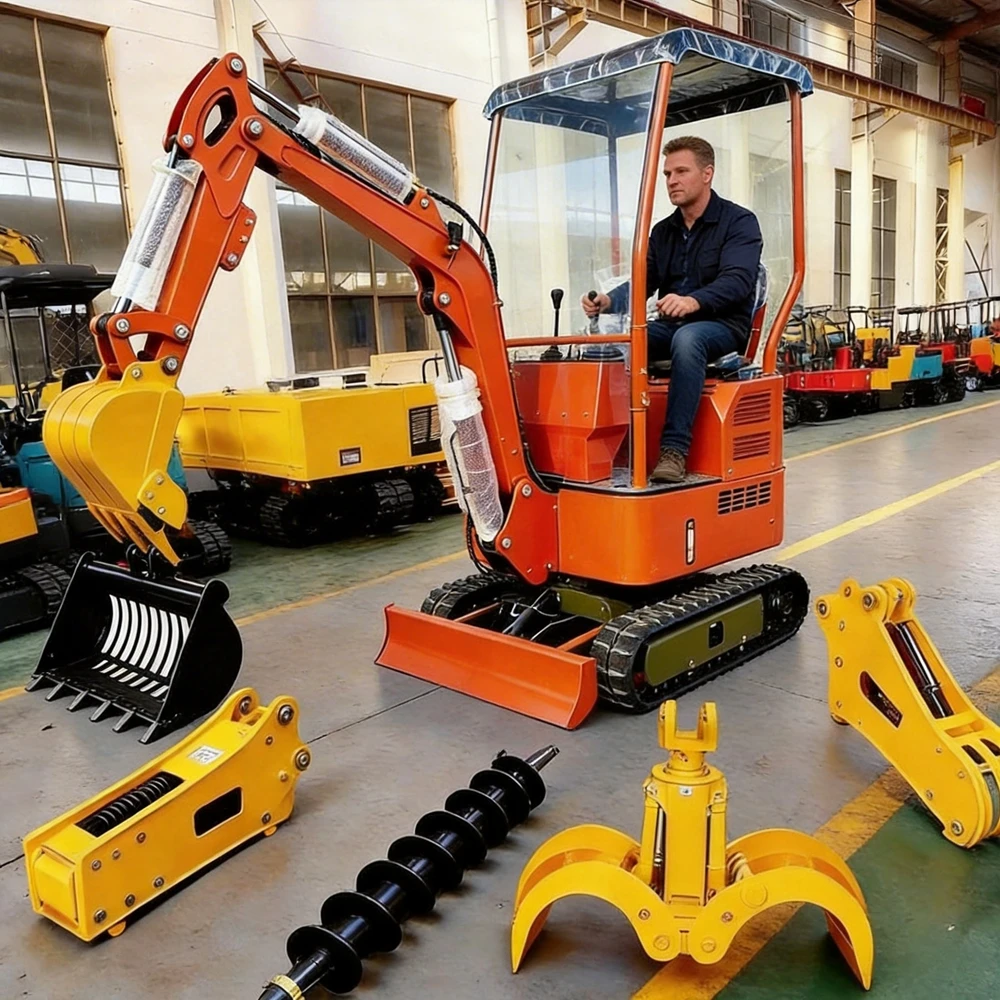 

Mini Excavator 1.8Ton diesel engine Construction 1.0Ton 1.7Ton digger Kubota engine CE EPA Euro 5 Fast Delivery