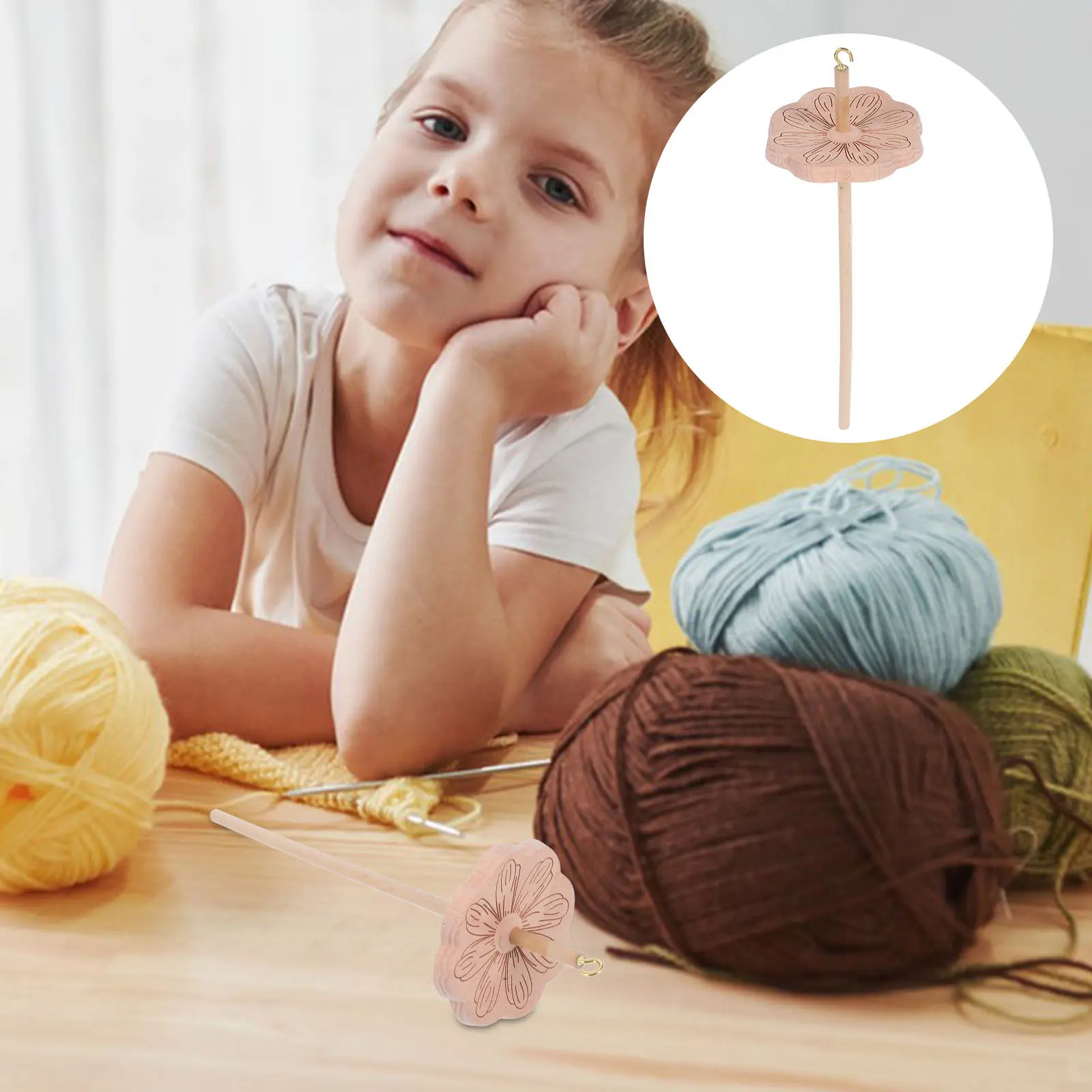 

Деревянный веретенный шпиндель из твердой древесины с резьбовым верхом для прядения пряжи, для рукоделия, вязания крючком и обработки шерстяного волокна