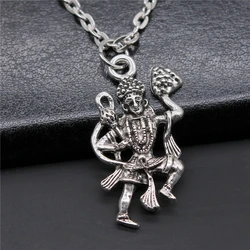 Fashion Antique Silver Color 16x32mm Indian Goddess Charms Pendant Necklace For Women Lady Girl Jewelry Gift