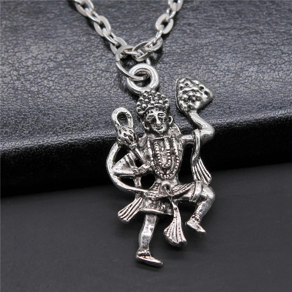 Stylowe antyczne srebro kolor 16x32mm Indian bogini Charms naszyjnik dla kobiet Lady dziewczyna biżuteria prezent