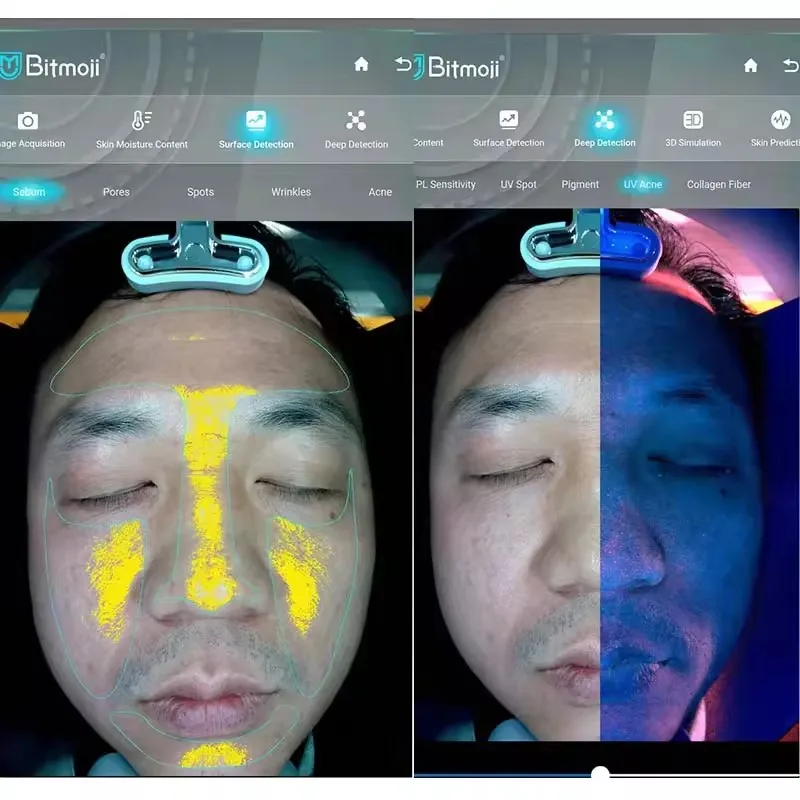 Professional 3D Skin Scanner Analyzer Care Facial Monitor เครื่อง Facial AI เครื่องทดสอบผิวหน้าเครื่องวิเคราะห์กล้องผิวหน้าสําหรับ Salon