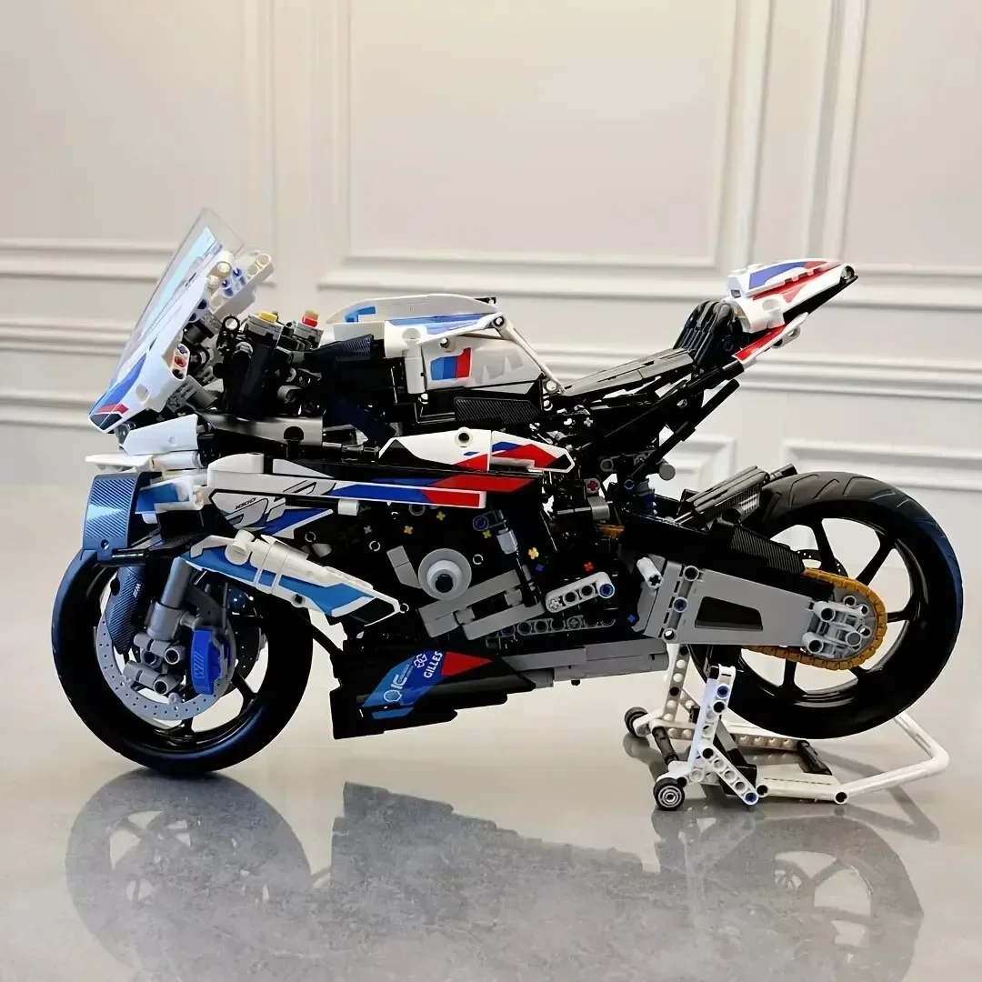 1920pcs Technical Motorcycle moc M1000RR Model Vehicle Racing Car 42130 Building Block Motorbike Bricks Toys For Boyfriend Gifts