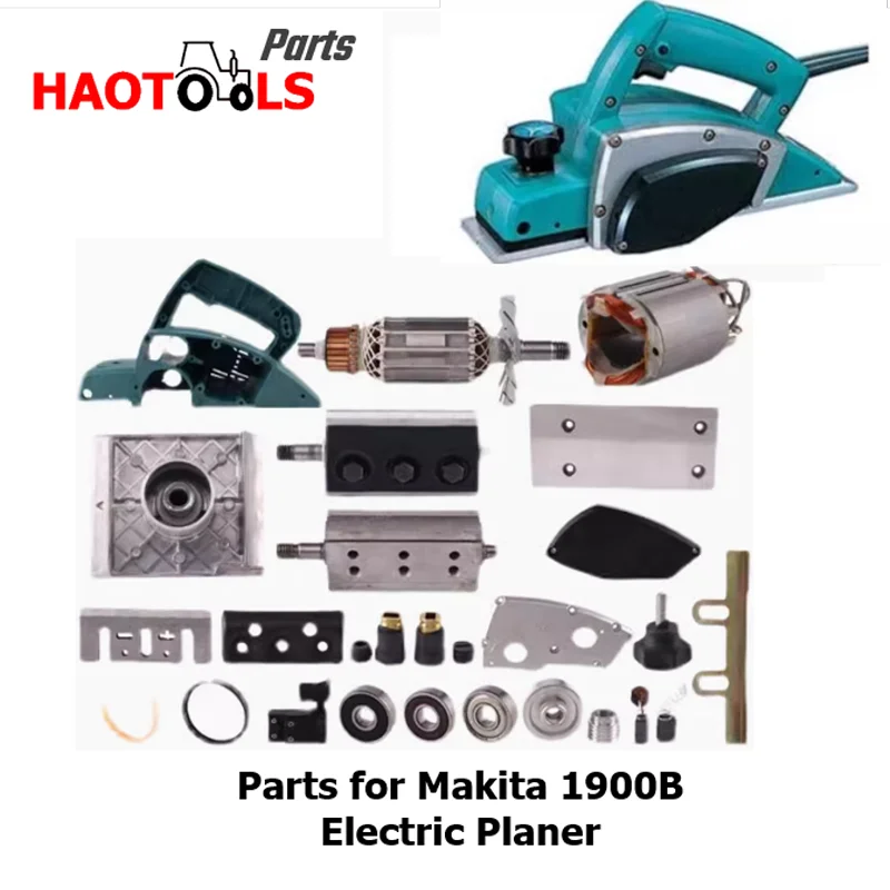 Part for Makita 1900B Electric Planer, Original Accessories, Rotor, Stator, Casing, Gear, Aluminum Head