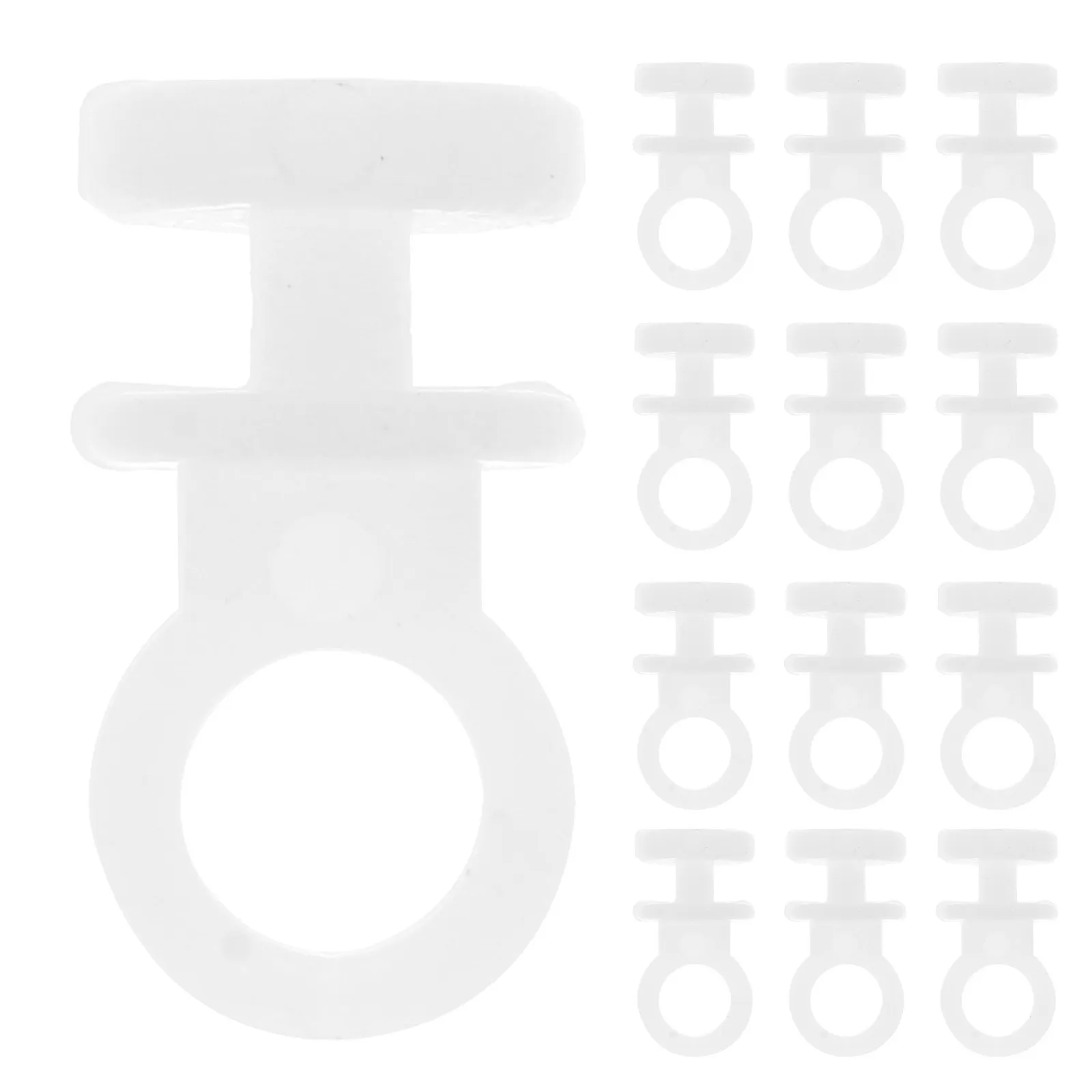 150Pcs Plastic Curtain Track Glider Hooks Universal Sliding Gliders for Drapery Rail Smooth Quiet Operation High Toughness
