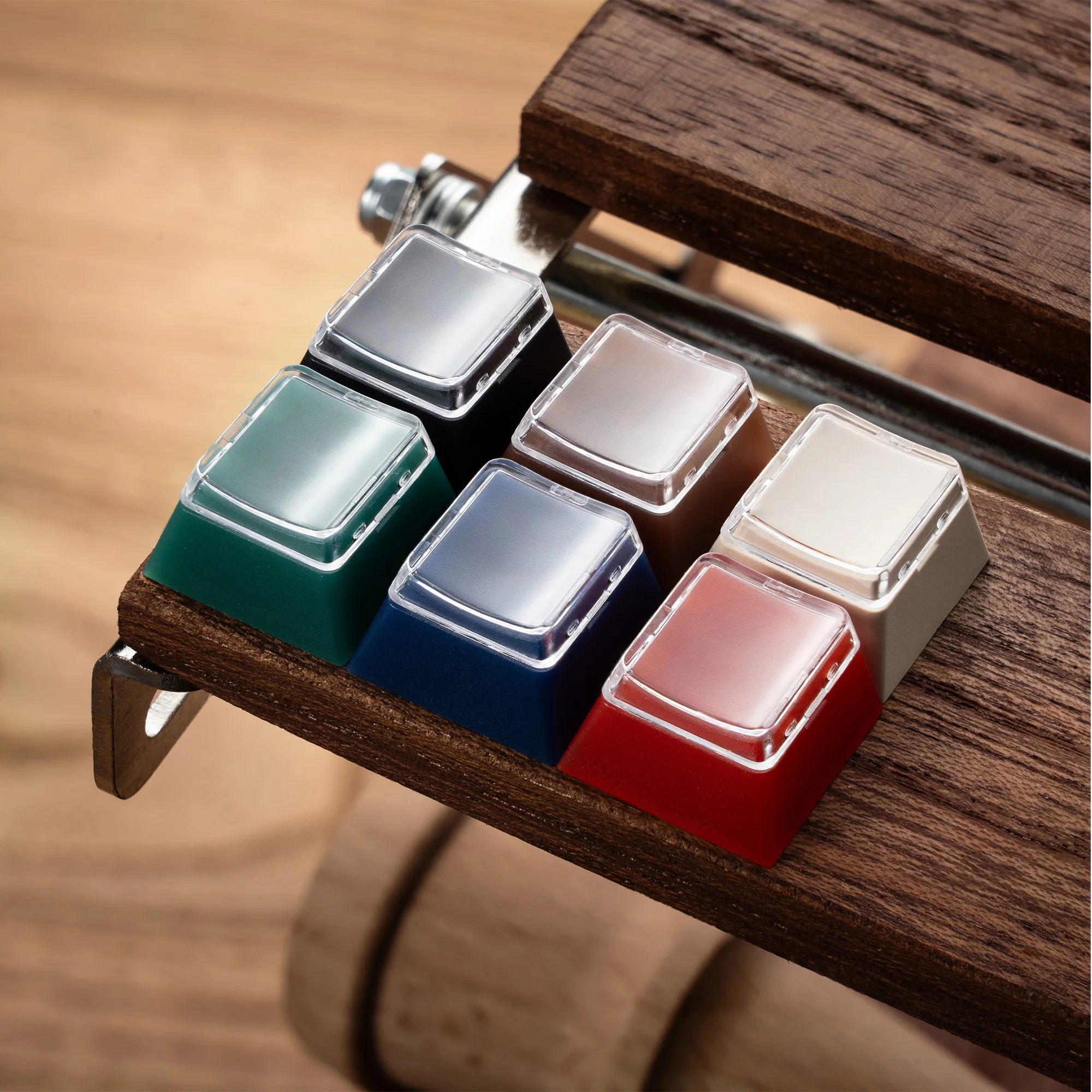 Retro Mixed Light Keycap Set Cherry Profile 187 toetsen PC-materiaal Nefriet Mist Transparante Keycaps Alice Layout Toetsenborddoppen