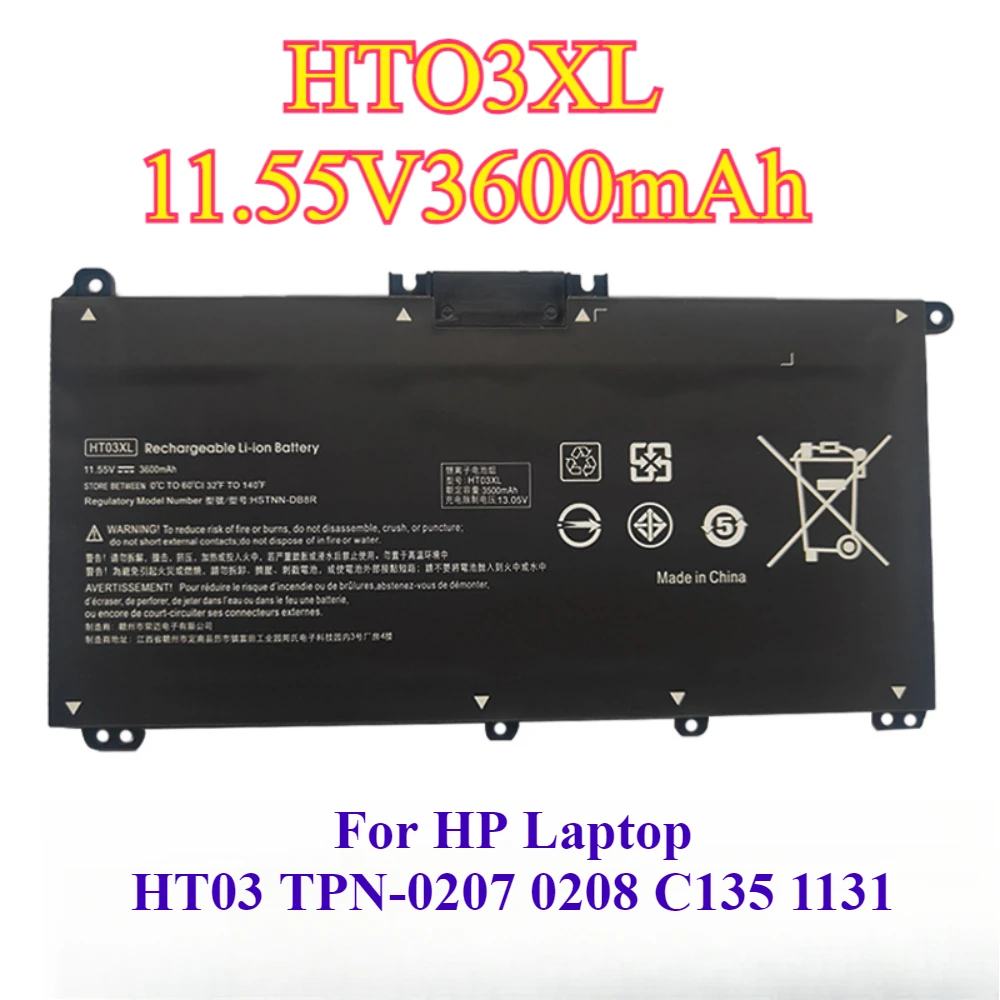 HT03XL 3600mAh Laptop Battery for HP Pavilion 15-DA 15-DB 15-DW 15-CS 15-DY 17-by 17-CA 14-CE 14-CF 14-DF 14-DQ 14-DK Series