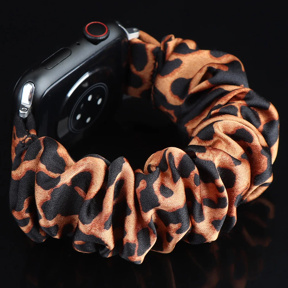 Leopardenmuster-Gummiband für Apple Watch Band Ultra 3 2 49 mm Armband iWatch Serie 11 10 9 8 7 SE 6 5 4 3 2 46/45/44/42/41/40 mm