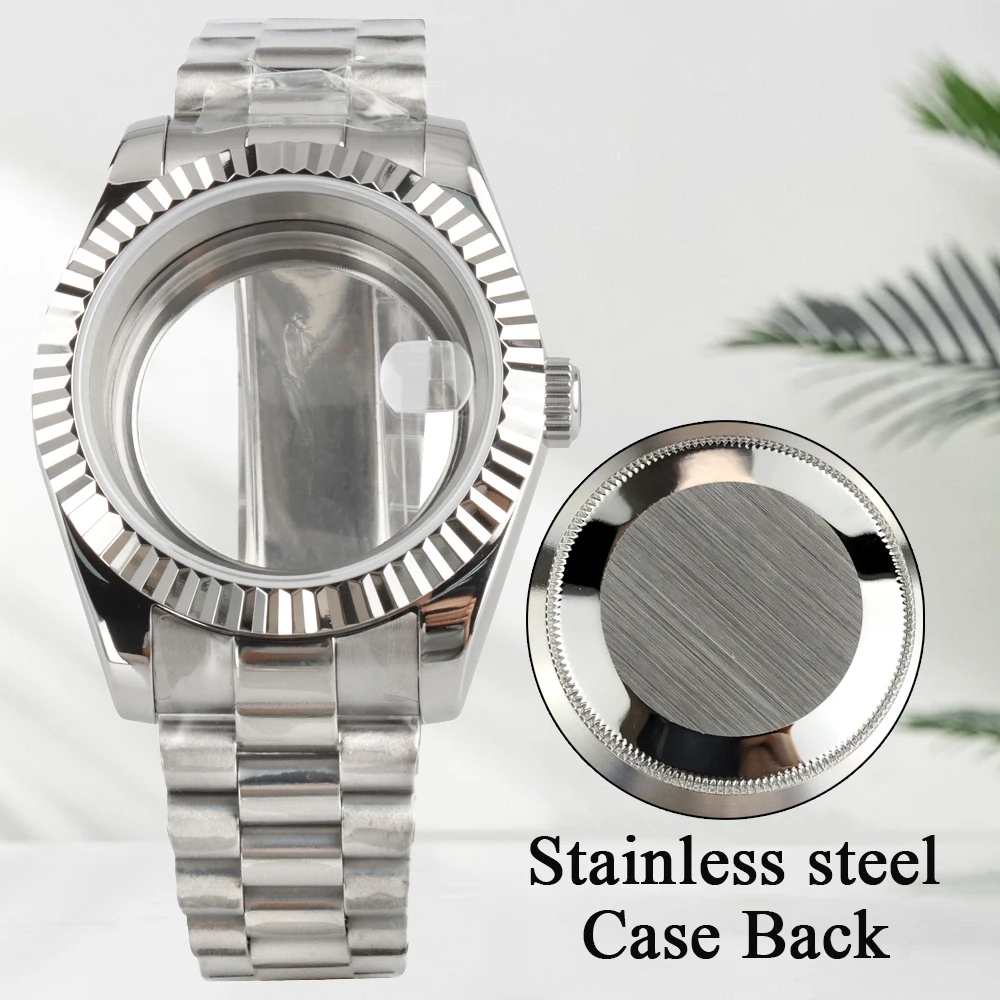 

Stainless Steel 36/39mm NH35 Watch Case Presidential Strap Fit Seiko NH35 NH36 Automatic Movement Watch Accessory DATEJUST Case