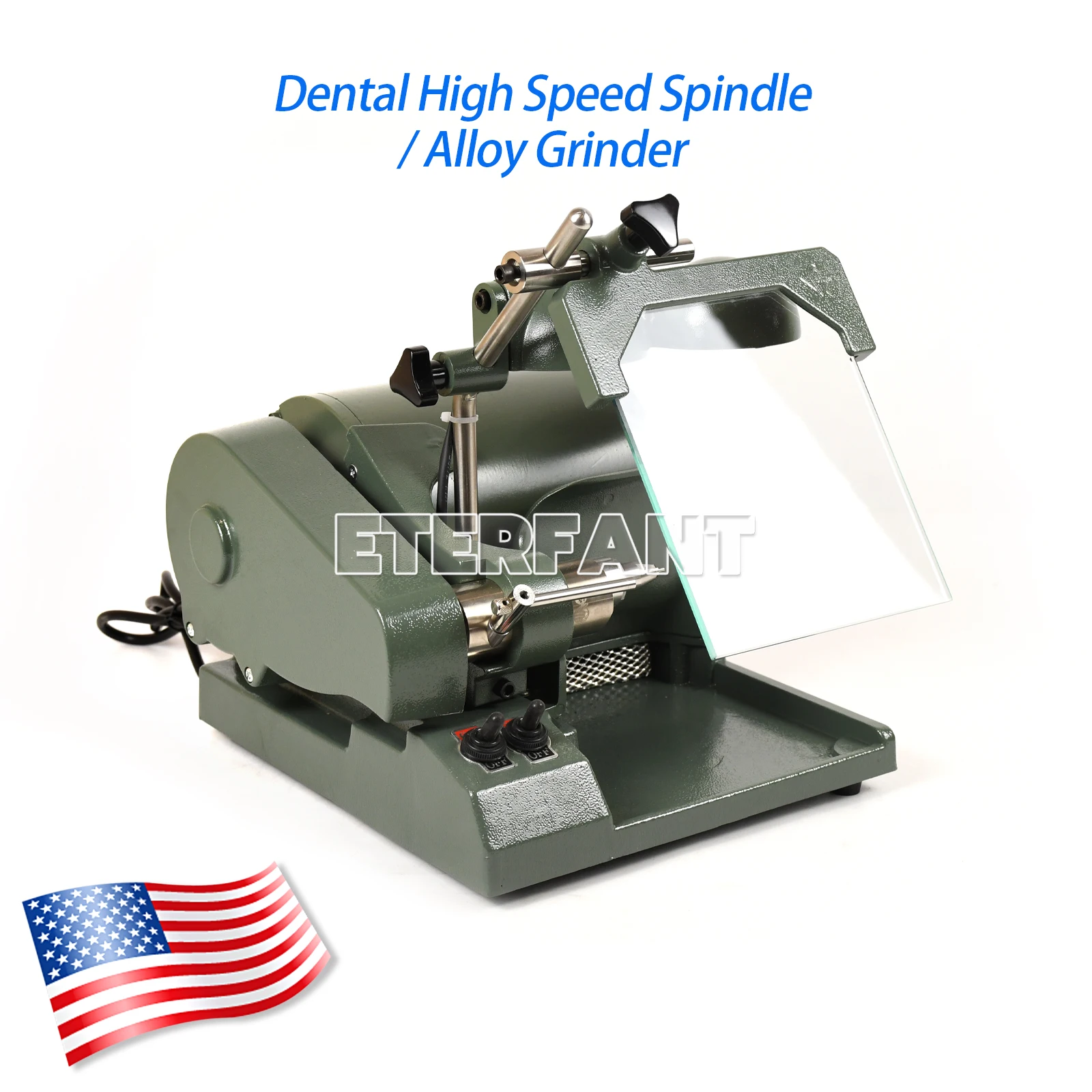 

ETERFANT DEMCO Style Dental Lab Полностью автоматическая высокоскоростная шпиндельная шлифовальная машина из сплава со светодиодной подсветкой и всасывающим портом